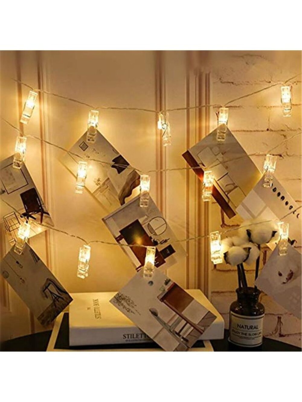 LED Photo Clip String Lights Fairy Lights Battery Operated Picture Hanging Decor